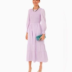 Tuckernuck Pomander Place Smock Juliette Dress in Lavender Purple Size Large